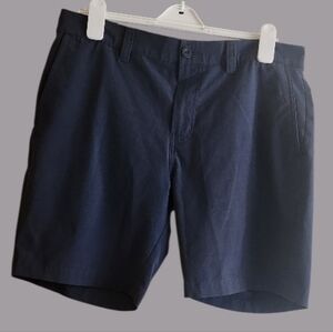 Travis Mathew Navy Flat-Front Chino Shorts